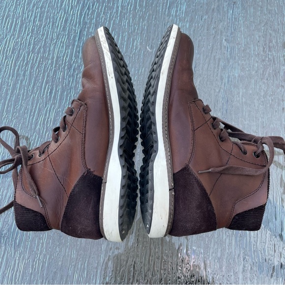 Logan Hill Take A Hike Men's Brown Leather Hiking Trail Boots - Picture 7 of 16